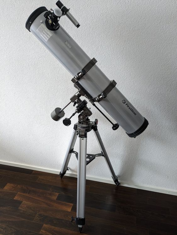 Télescope Newton Omegon N 76/900 EQ-2 - Pour Débutants, Lune Et Planètes, Avec Accessoires