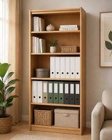 Großer Bücherregal / Regal Schrank  Buche Optik