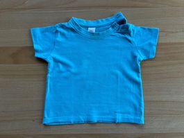 Türkisfarbenes Baby T-Shirt Grösse 74