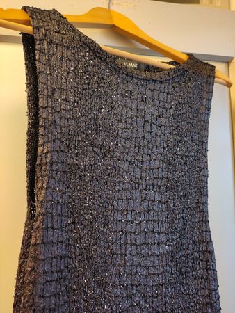 Schwarzes Überkleid (Ilmne), Gr. 38/40, passt Rundholz