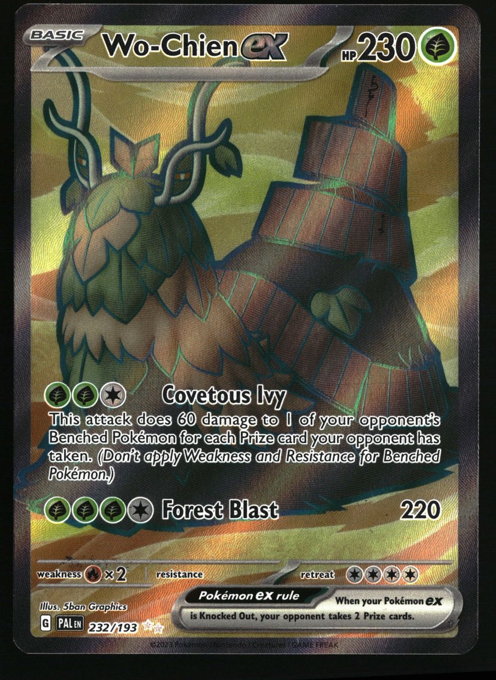 Pokémon Carte collezionabili: Wo-Chien ex #232 Pokemon Paldea Evolved – Usato da Feuerthalen venduto da Plazatoys