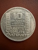 Pièce en argent 10 Francs  1935