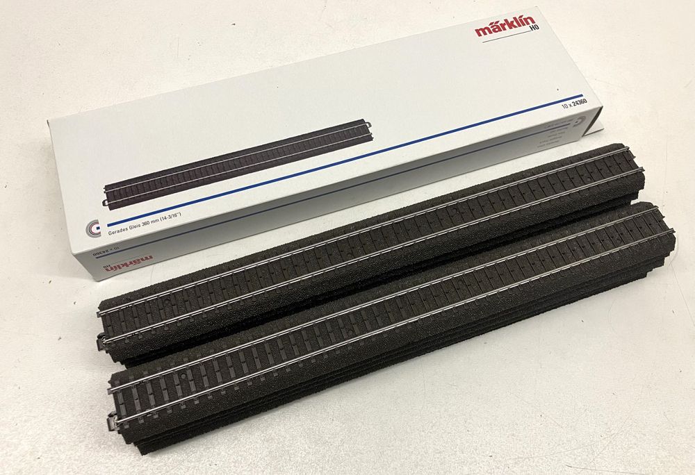Voie C Märklin 24360 – Droit 360 Mm – Lot De 11 Pièces – HO – Occasion