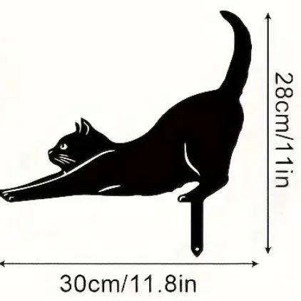 Statuette: Katze Gartenstecker Metall (30 cm) – Nuovo e nell'imballaggio originale da Langenbruck venduto da Gumsi 2