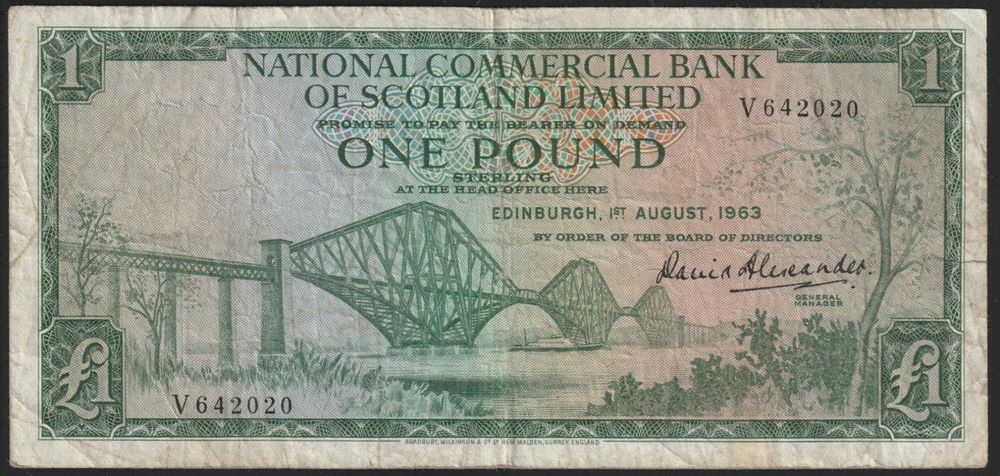 SCHOTTLAND BANKNOTENSAMMLUNG - 4 £1 BANKNOTEN - SCHOTTLAND UK