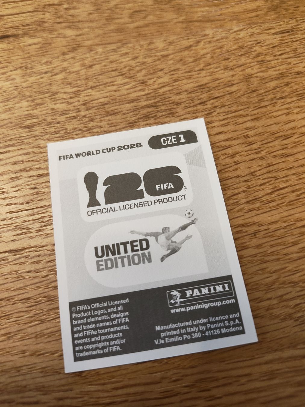Panini Carte collezionabili: Panini Wm 2026 Cze 1 – Nuovo (secondo la descrizione) da Lieli venduto da Maholo 1