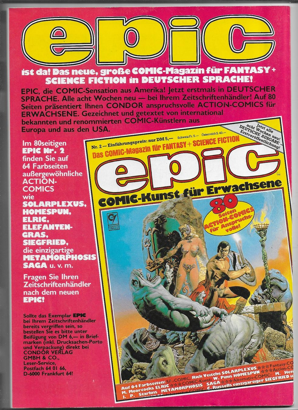Comics: MARVEL Die Rächer Nr. 2 Comic Top Zustand – Neu (gemäss Beschreibung) aus Winterthur von Wolfensberg 1