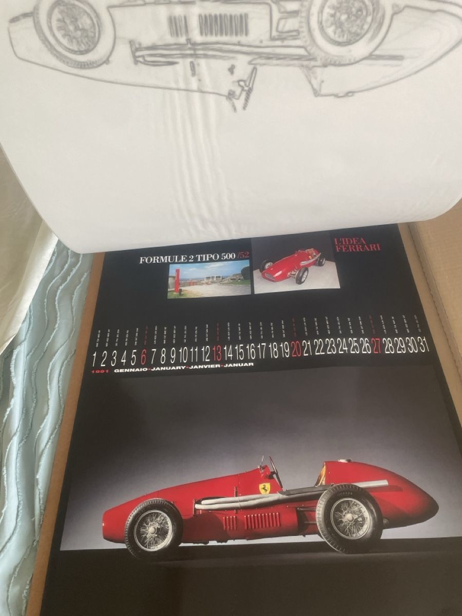 Ferrari Calendari: Calendrier Ferrari 1991 neuf – Nuovo e nell'imballaggio originale da Meyrin venduto da jul_km5p 3