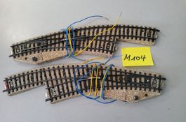 🚂2 Märklin Bogenweichen links & rechts H0🚂
