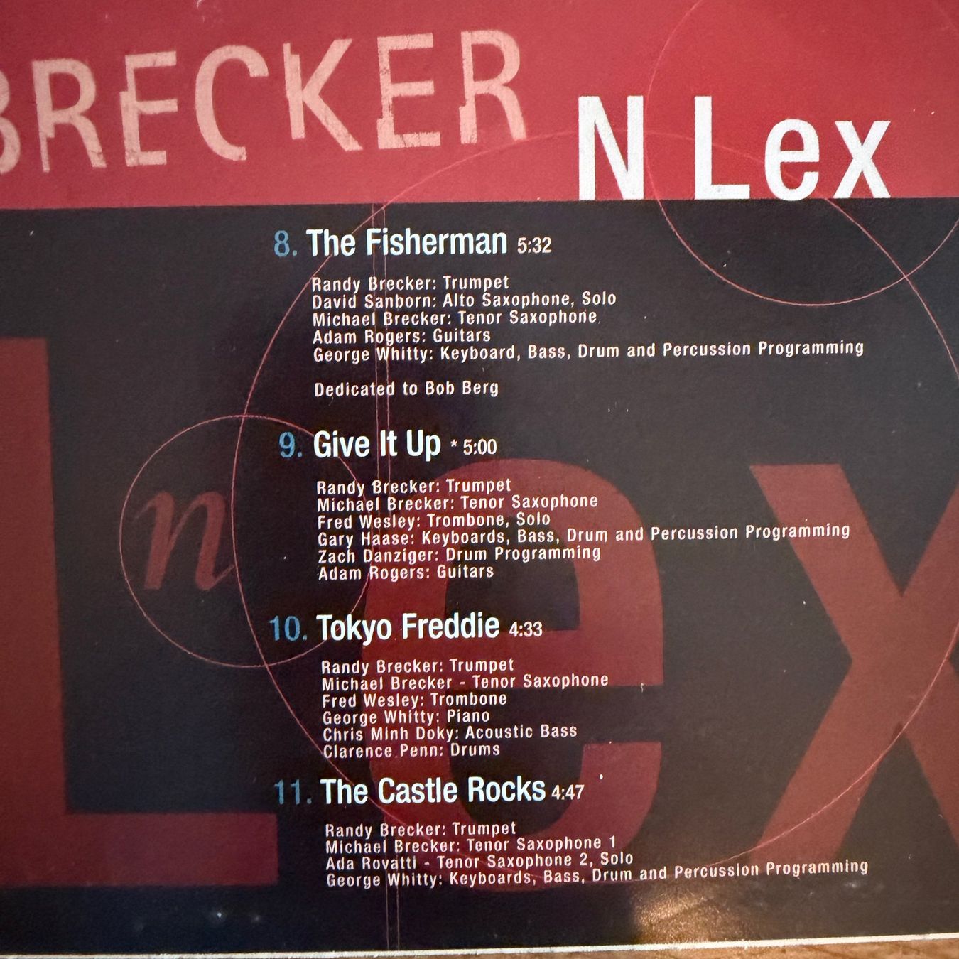 CD: Randy Brecker, 34th N Lex (CD) Michael Brecker – Usato da Zug venduto da Mirare9 3