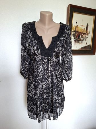 Somptueuse Blouse 100% Soie JUST M PARIS – Imprimé – Gr. M