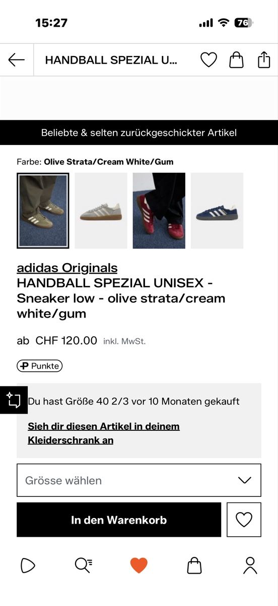 Adidas Scarpe da uomo: Adidas Handball Spezial Gr. 40 2/3 – Usato da Solothurn venduto da coexism 6