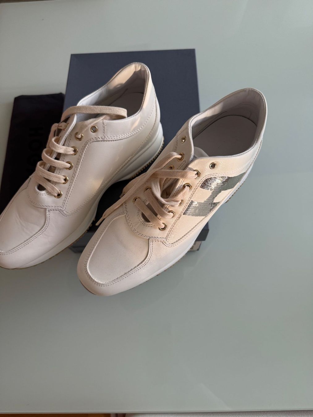Hogan Scarpe da donna: Sneakers Hogan Interactive Weiss – Nuovo e nell'imballaggio originale da Adliswil venduto da atram57 5