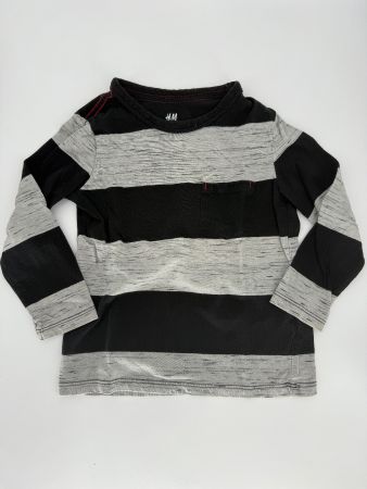 H&M Langarm Shirt gestreift, Gr. 98/104