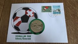 2008 Münzbrief Fussball-EM Schweiz / Österreich