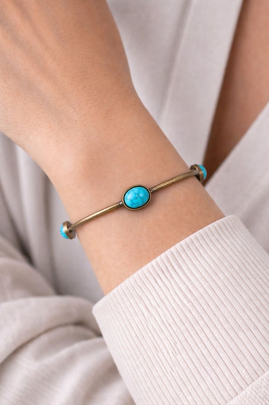 Bracciali & Braccialetti: Armband Türkis Gold 7 cm – Nuovo (secondo la descrizione) da Fully venduto da VaneaSelection