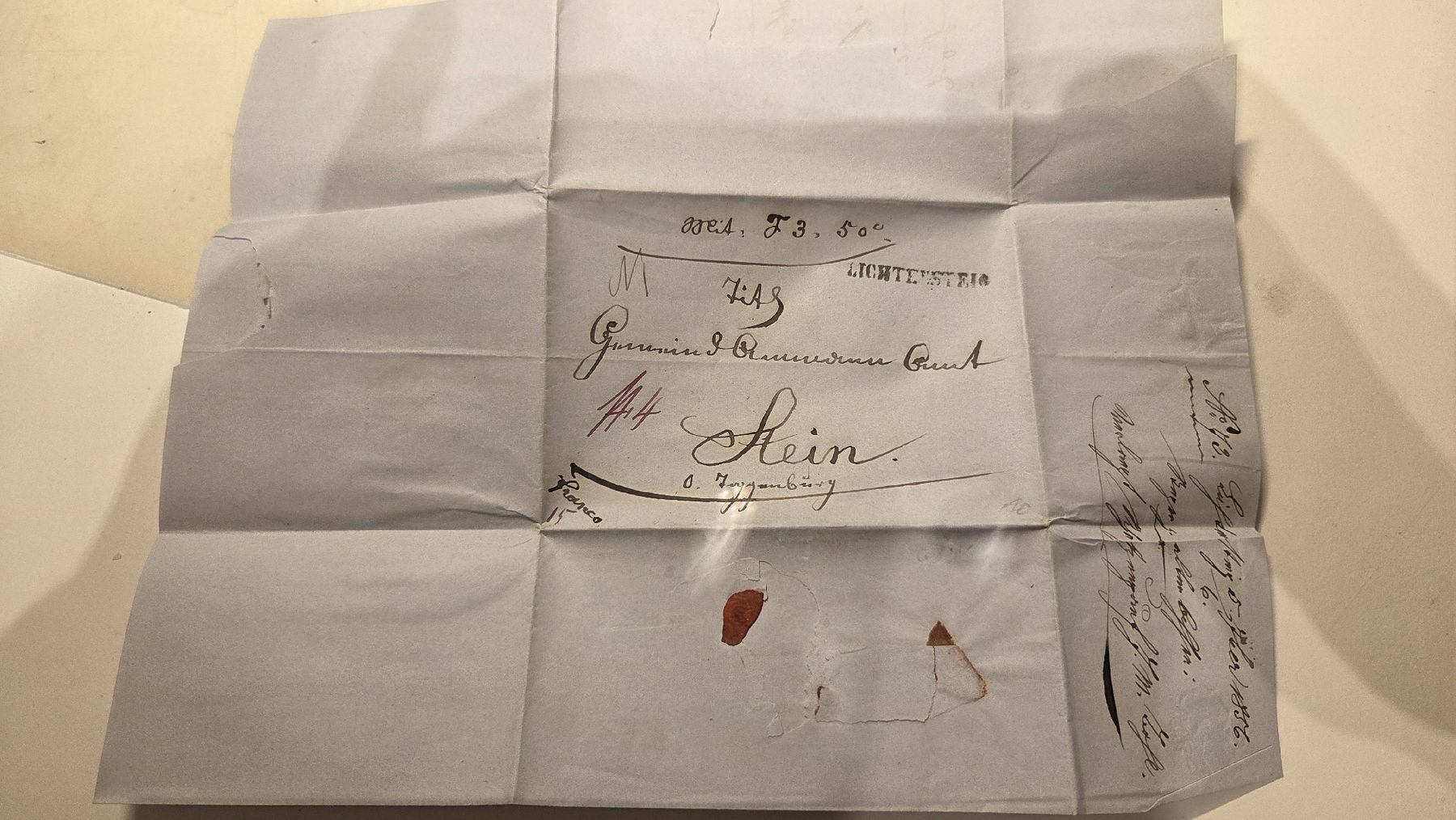 Tutti i francobolli: 1856 Vorphila Brief Stabstempel Lichtensteig – Usato da Arni AG venduto da Moth68