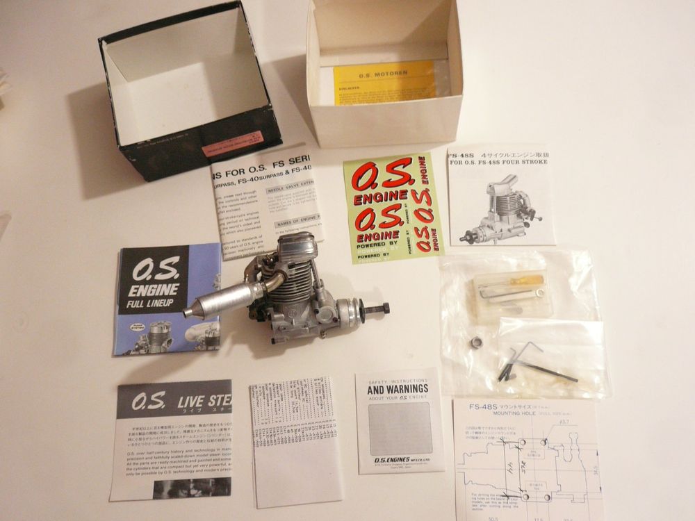 OS FS-48 SURPASS 4 TAKT FLÜGERLI MOTOR NEUWERTIG IN OVP (Neu
