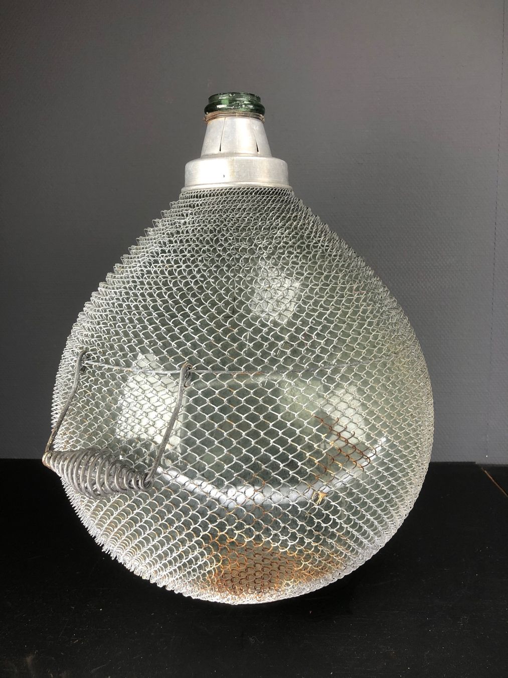 Accessori: Grosse Weinflasche, Weinballon, Mostflasche mit Gitternetz – Usato da Laufenburg venduto da industrial-silence 4