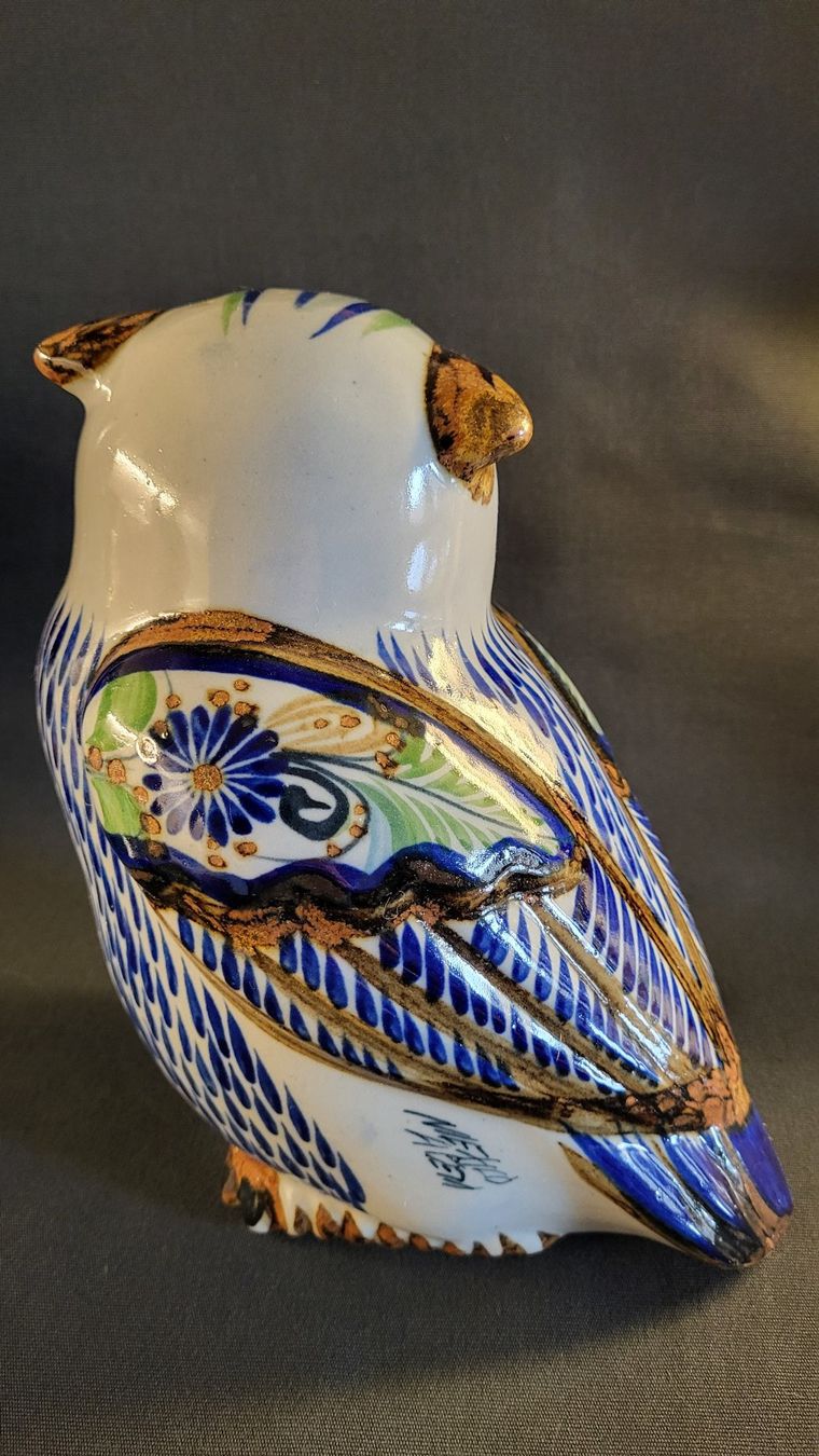 Figuren: Grosse Keramik-Eule MEXICO "Acem" – Gebraucht aus Basel von spinne02 3