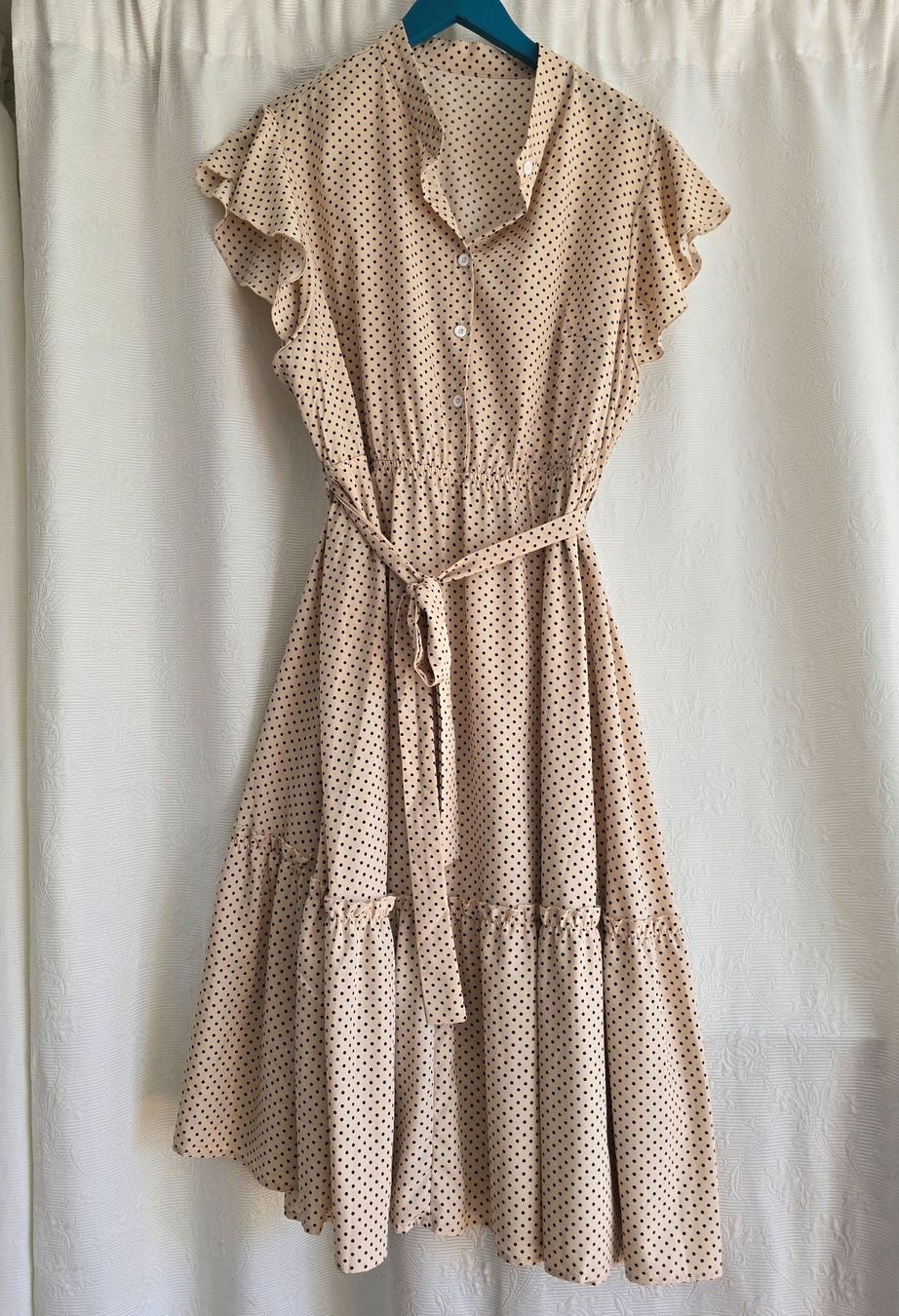 Vestiti: Midikleid gepunktet beige Grösse XL – Usato da Meggen venduto da everydaysale