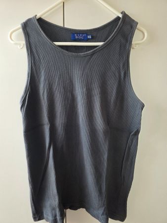 Blue Dog Rippen Tank Top Gr. XL ca. Gr. 50 52 d.grau Baumwol