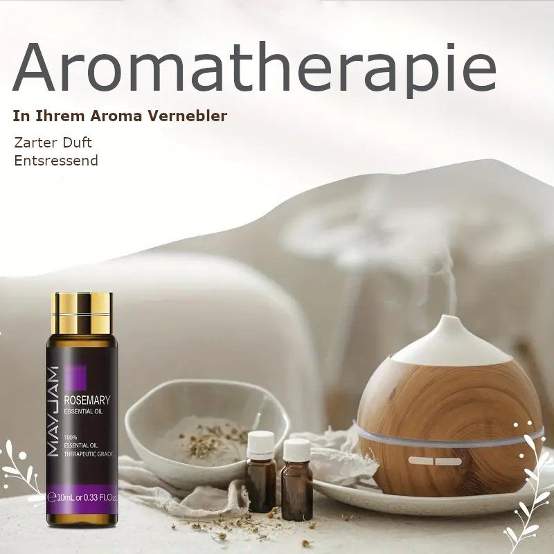 Oli essenziali: Ätherisches Rosmarin öl 100% natürlich 10ml Luftbefeuchter – Nuovo e nell'imballaggio originale da Hundwil venduto da Stallone6 3
