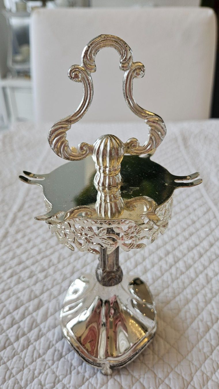 Portagioie: Vintage Spiesschenhalter Silberfarben Schmuckhalter Ständer – Usato da Gossau ZH venduto da Goes05 2