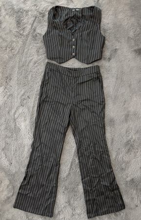 Striped Trouser Suit Size L