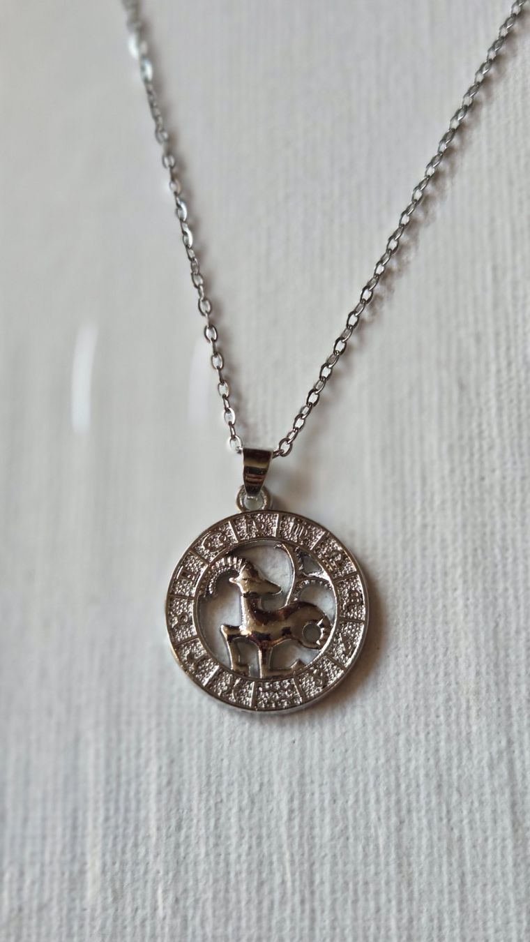 Catenine: ZODIAK Kette [Steinbock] Silberfarbe Astrologie Schmuck NEU – Nuovo (secondo la descrizione) da Weggis venduto da Leeclipse