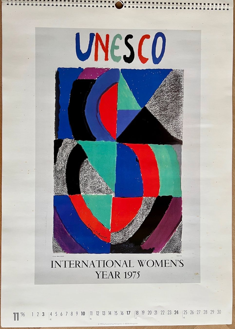 Calendari: Kunstkalender "Künstlerplakate" Weingarten 1996 – Usato da Malans GR venduto da Aadalina 9