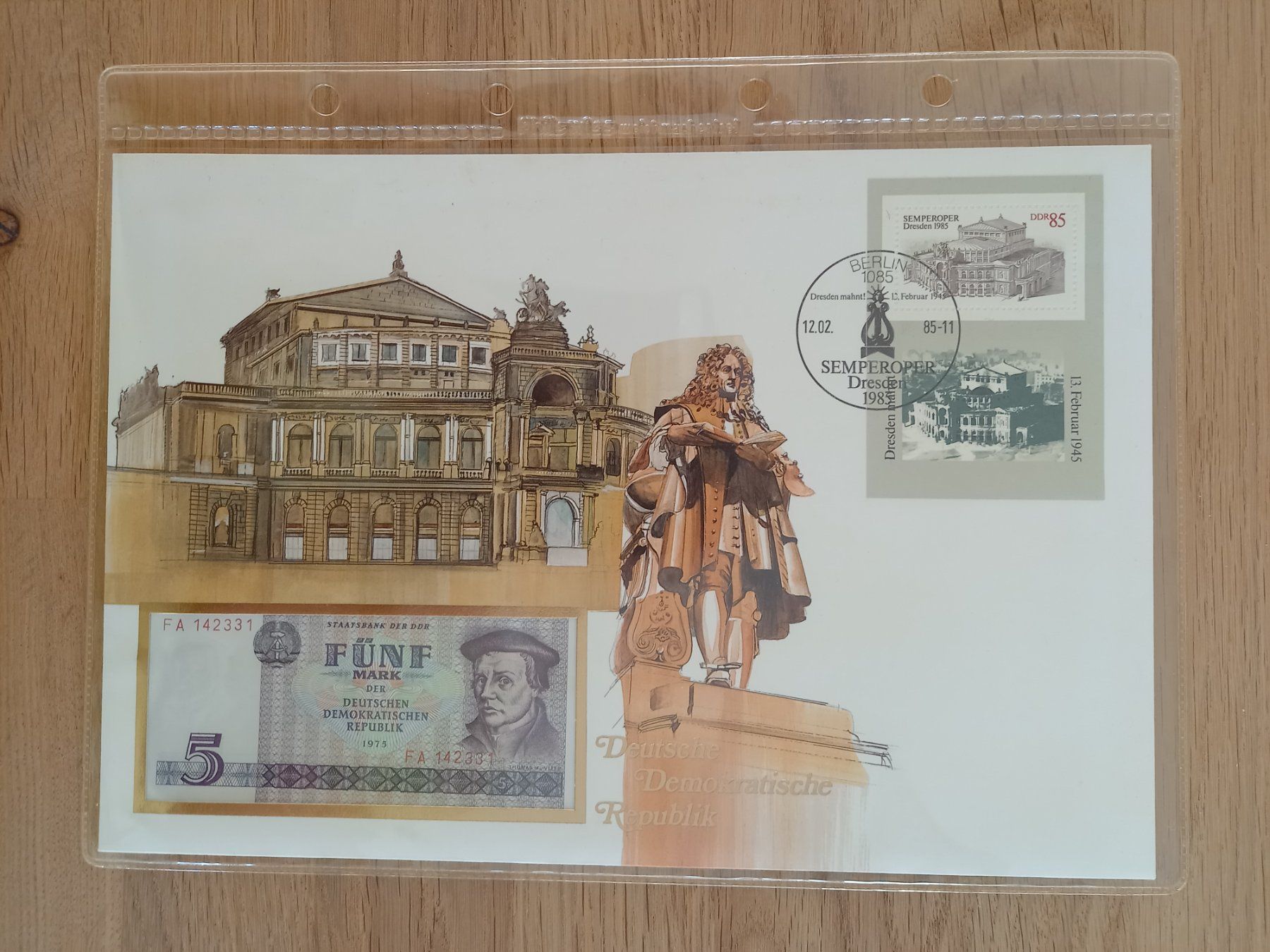 Banconote: Banknotenbrief DDR – Usato da Schwendibach venduto da BreitschGiu