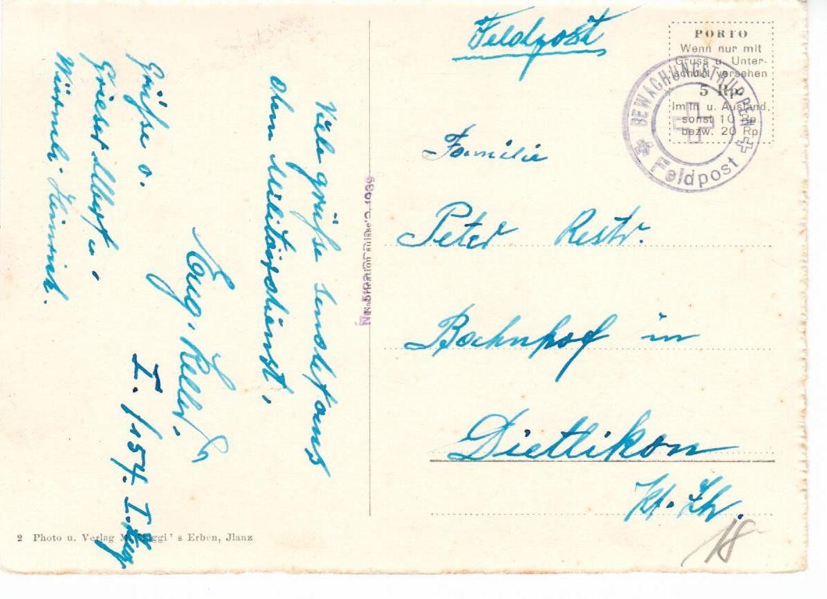 Ansichtskarten: Ilanz - Felspost – Gebraucht aus Wolhusen von Curver9 1