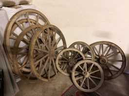 Alte Wagenräder, Deko-Objekt, Preis pro Stück