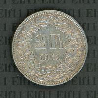 CHF___2.00 1953 vz 2 Franken