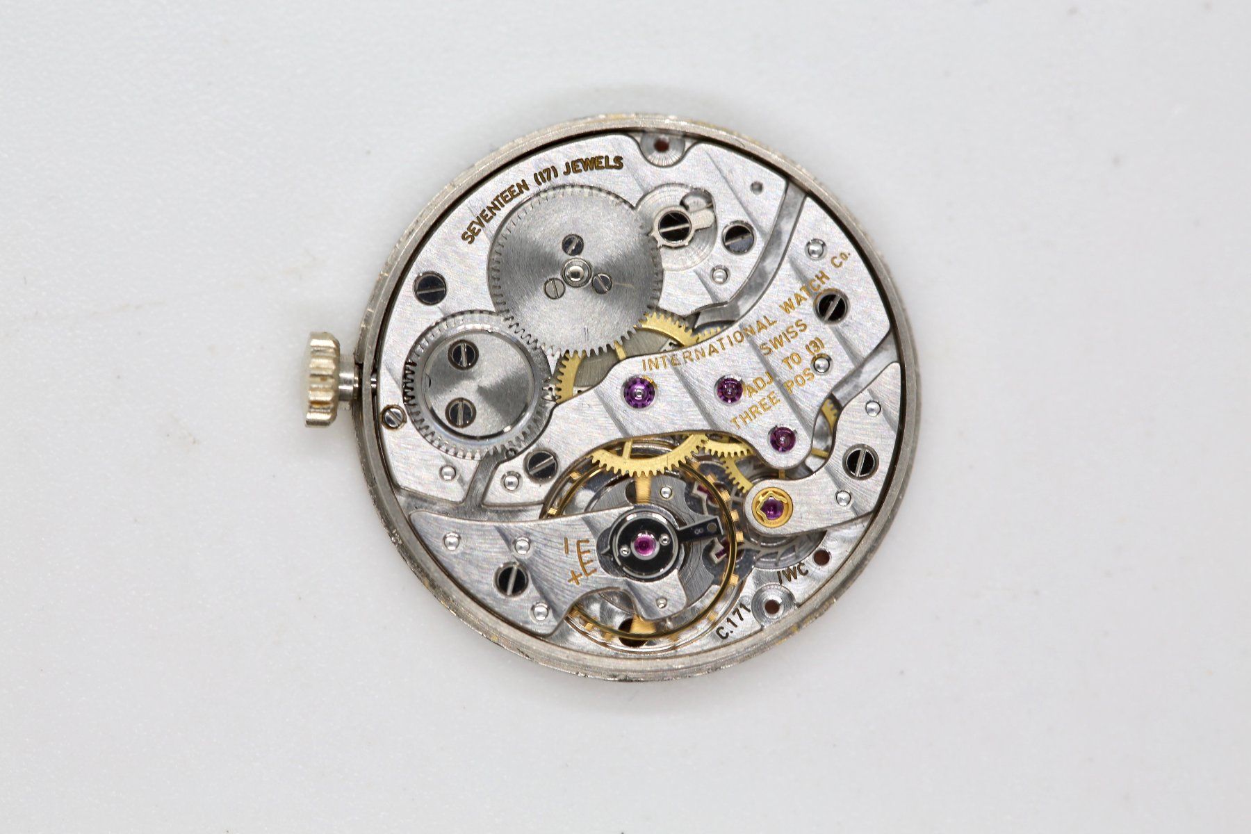 IWC Orologi: IWC Werk mit seltenem Zifferblatt – Usato da Reinach BL venduto da Han-Numismatik 1