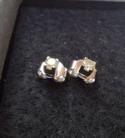 Diamantohrstecker Weissgold