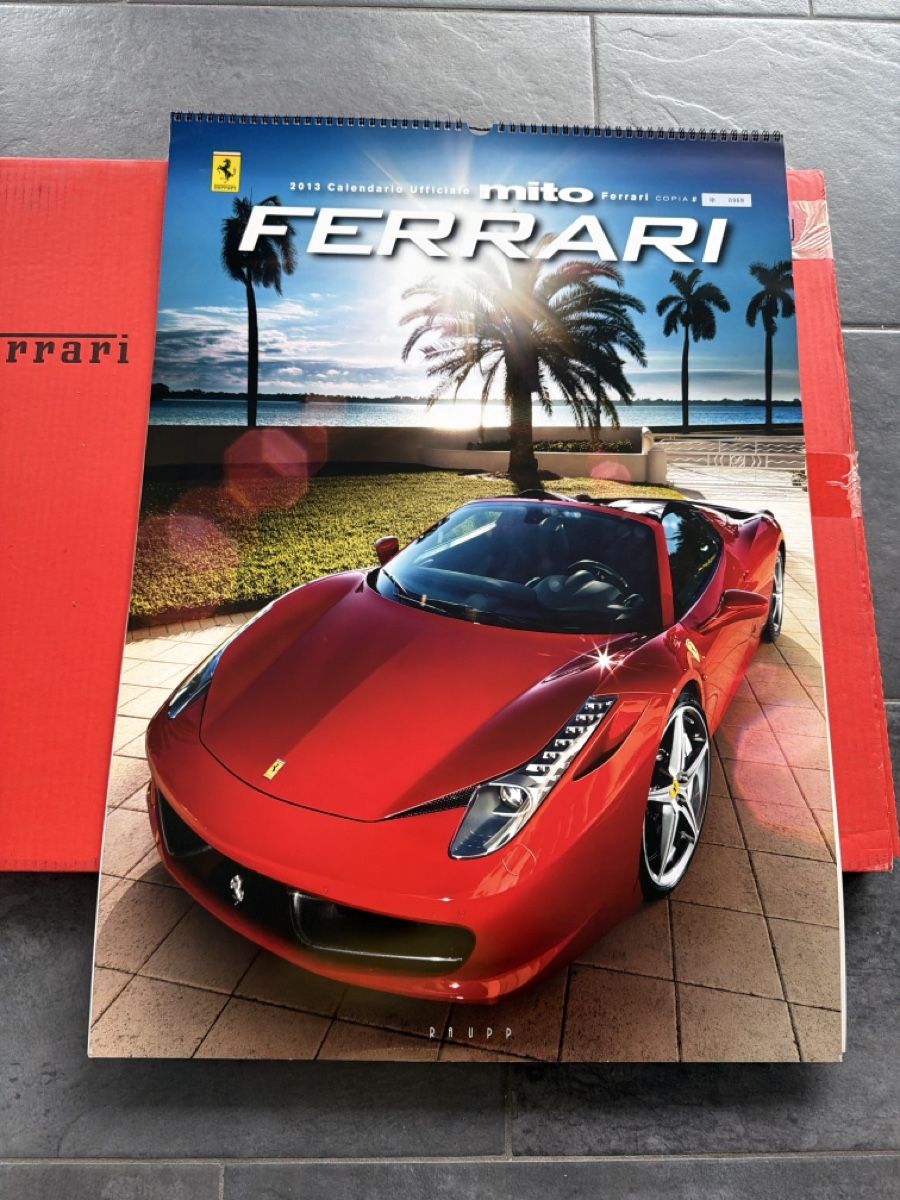 Ferrari Kalender: Original Ferrari Kalender 2013 – Gebraucht aus Wolfwil von Rolex1
