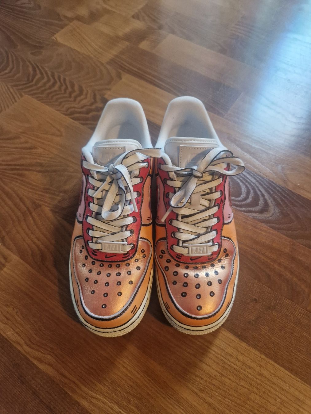 Nike Scarpe da uomo: Handgemalte Nike Air Force 1 Comic Gr. 37.5 – Usato da Zürich venduto da stefanella 1
