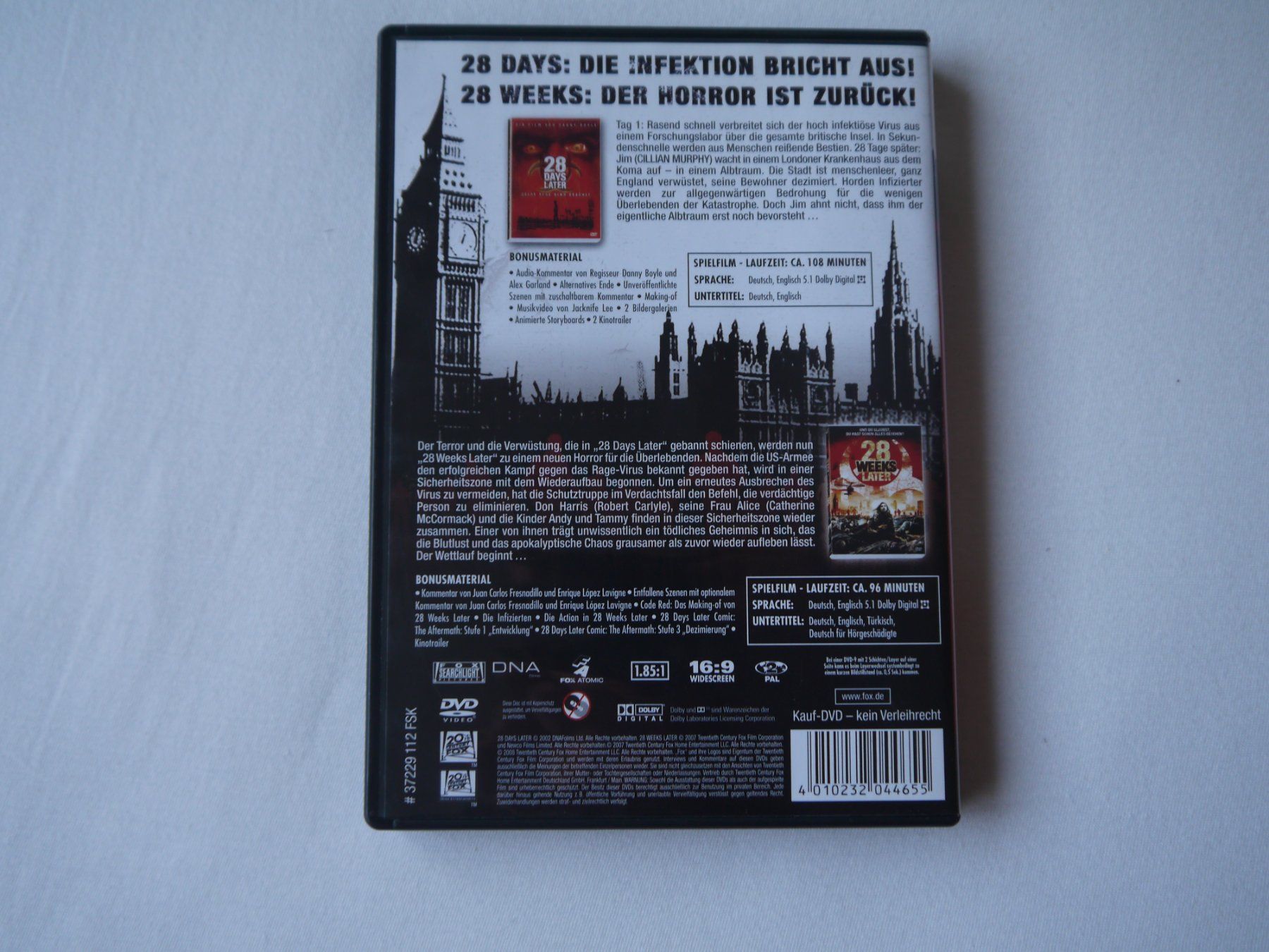 Tutti i DVDs: 28 DAYS LATER+28 WEEKS LATER – Usato da Hagendorn venduto da Blaf 2
