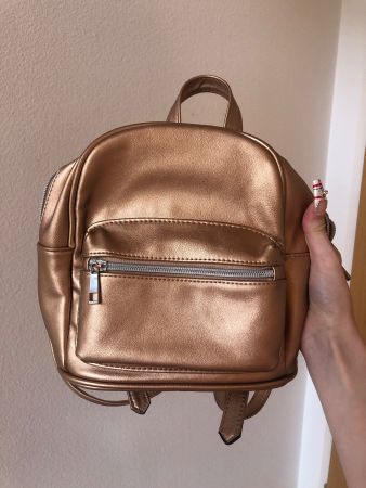Mini sac a dos doré