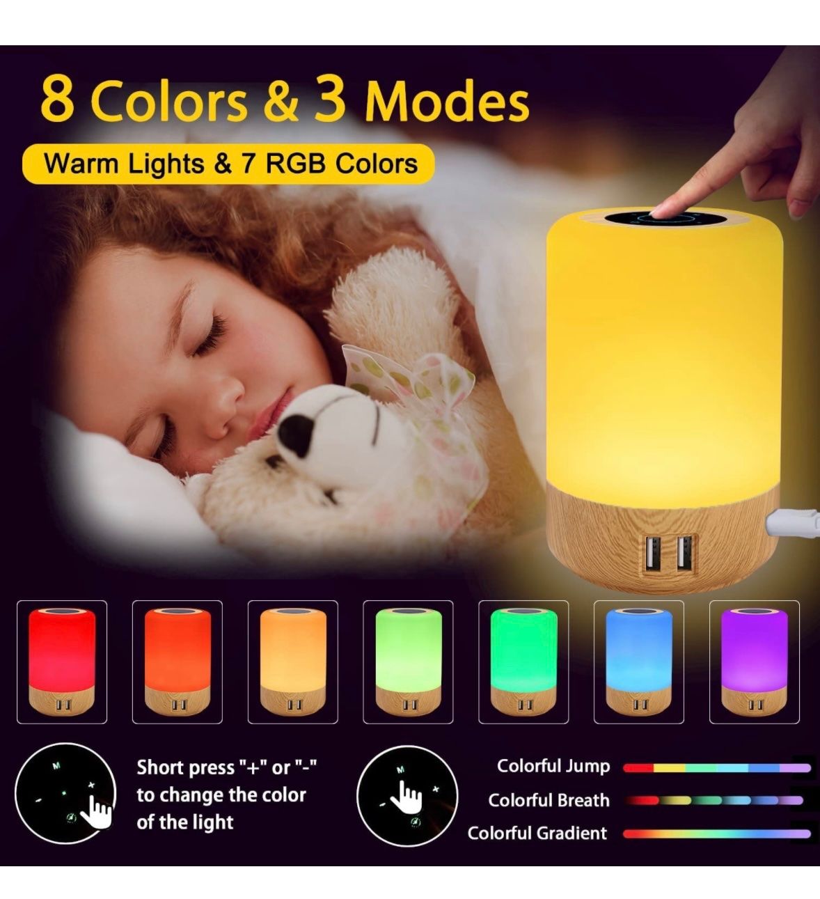 Lampade: Nachttischlampe mit USB Ladeanschluss – Nuovo e nell'imballaggio originale da Nuglar venduto da SaleRitter 4