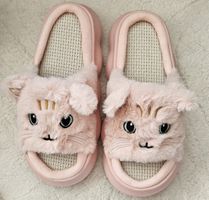 Hausschuhe Katze Rosa