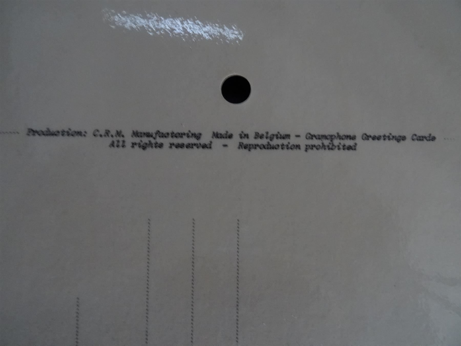 Dischi in vinile: Postkarten Schallplatte 45 Touren – Nuovo (secondo la descrizione) da Lupfig venduto da Hubi64 5