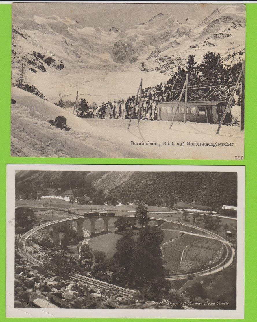 Cartoline postali: Bernina Berninabahn - 6 alte Ansichtskarten – Usato da Vitznau venduto da Ropaku