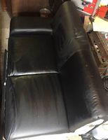 Leder Ecksofa mit Ausziehbaren Bett