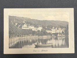 Ansichtskarte Zug Altstadt gelaufen gebrauchter Zustand 1911