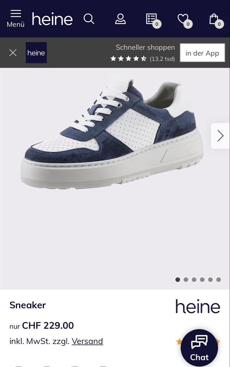 Heine Scarpe da donna: Ledersneakers Gr.40 – Usato da St. Gallen venduto da _aai18 4