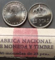 SPANIEN - 25 PESETAS 1975*80 - SELTEN - AUS ORIGINALROLLE