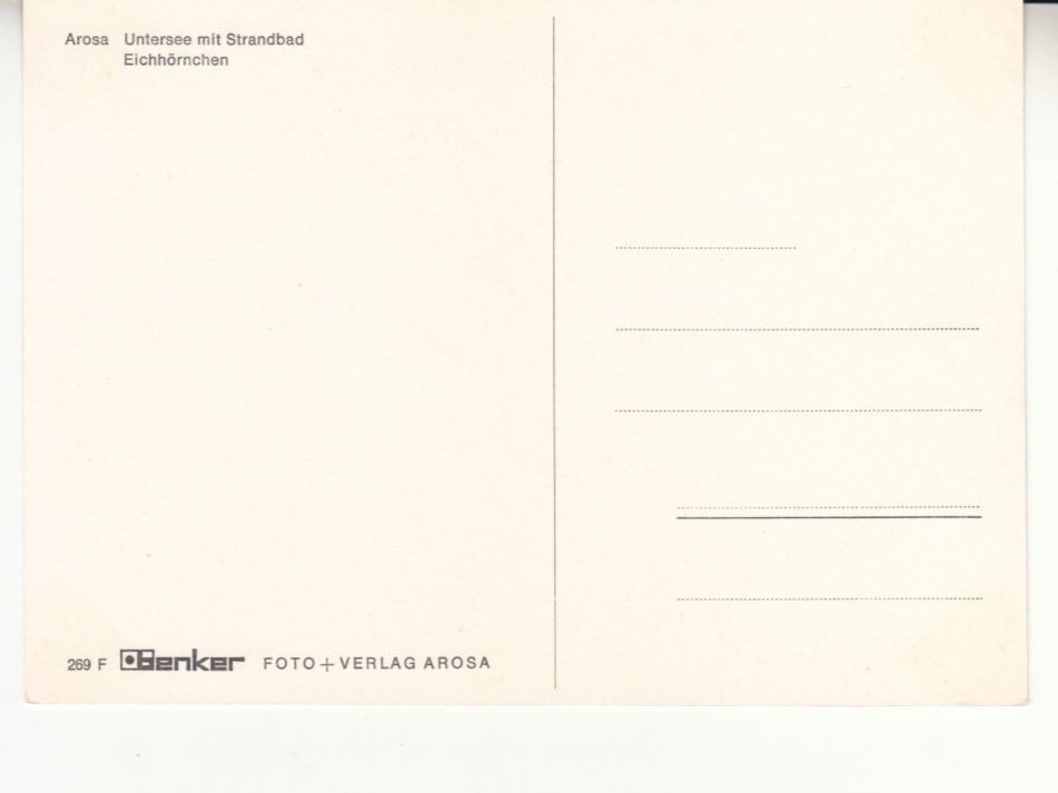 Ansichtskarten: Arosa ca. 1970 – Gebraucht aus Bürglen TG von StampGraf 1